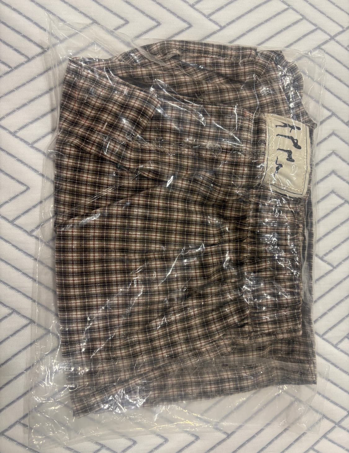 빨간스쿨 브라운 체크 팬티 상품이미지1