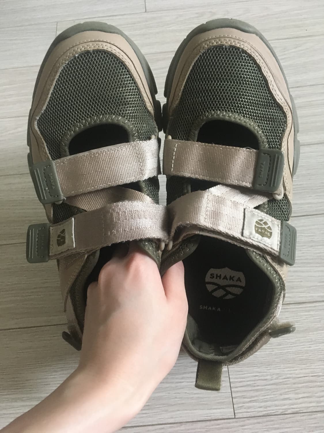 Khaki sandals 상품이미지5