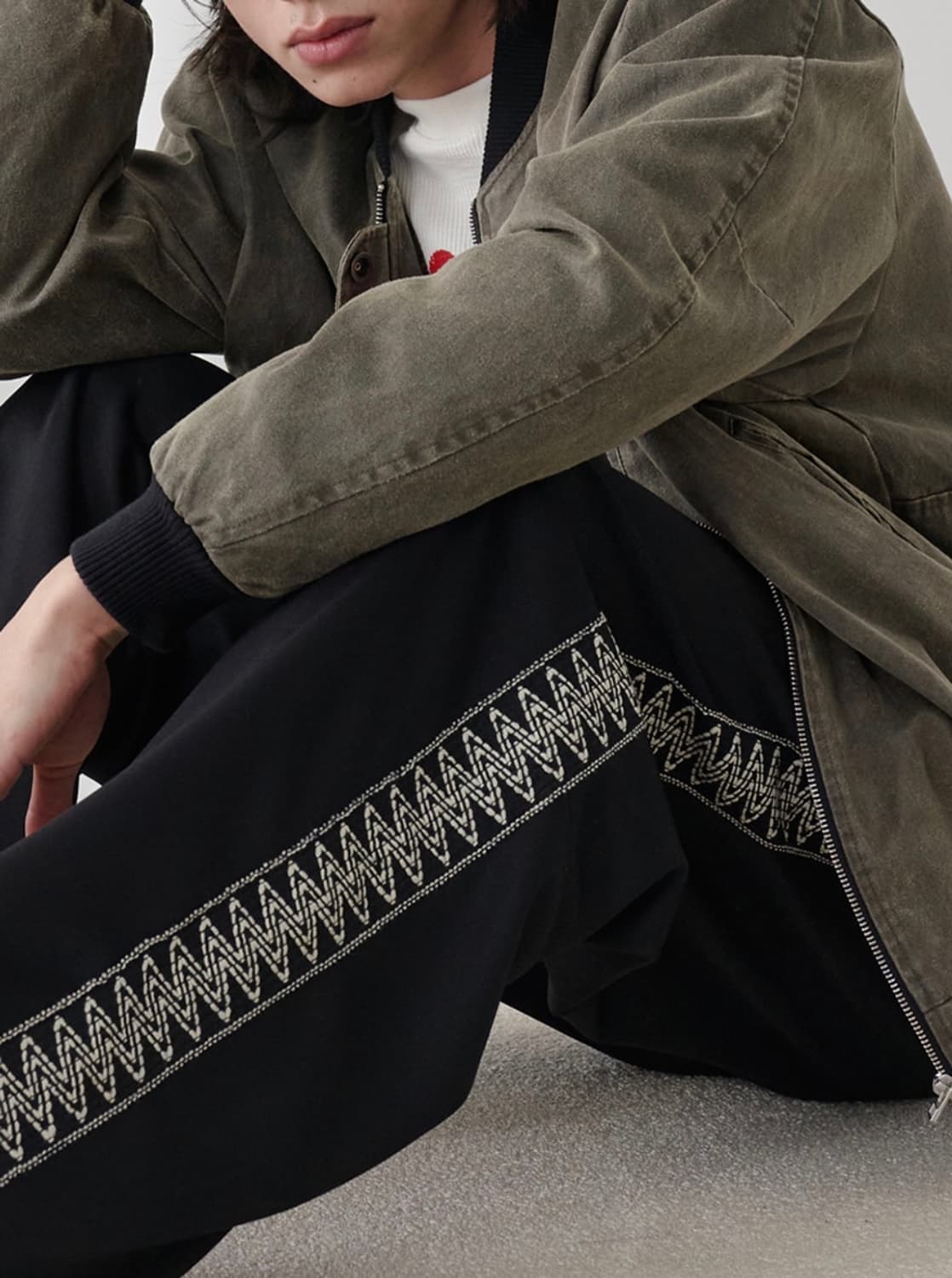 Noun 노운 - side line track pants (black) 상품이미지5