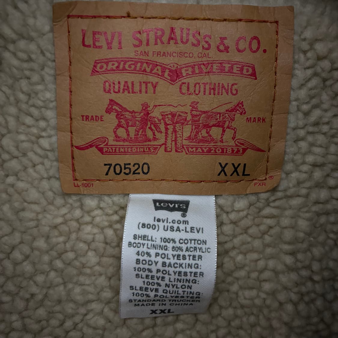 Levi's  리바이스 70520 00,s 스티치 코듀로이 쉐르파 트러커 상품이미지7