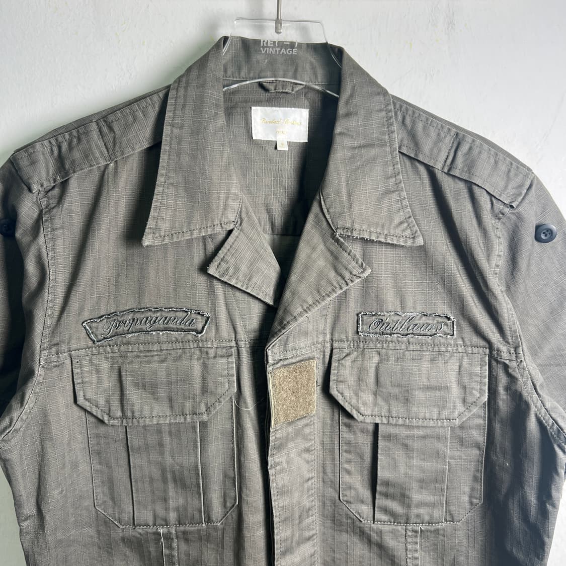 bareback realdress 밀리터리 투포켓 반팔 셔츠 자켓 L 상품이미지5