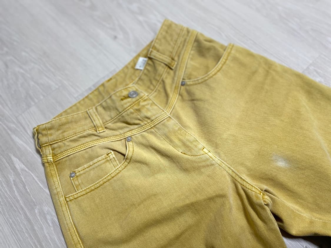 시스템 옐로우 스트레이트 면팬츠 상품이미지6