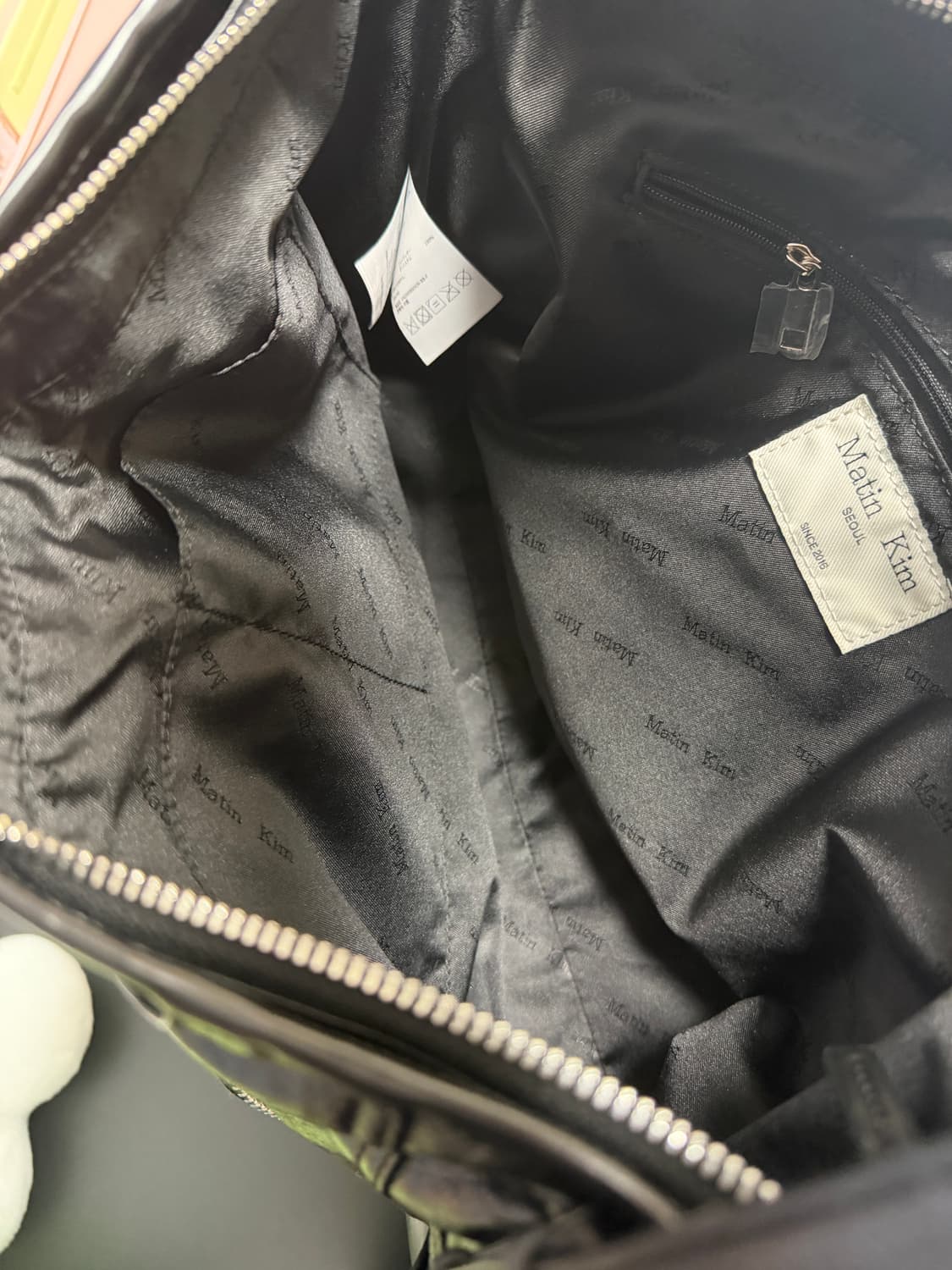 마뗑킴 투웨이 스트랩 스퀘어백 블랙 상품이미지5