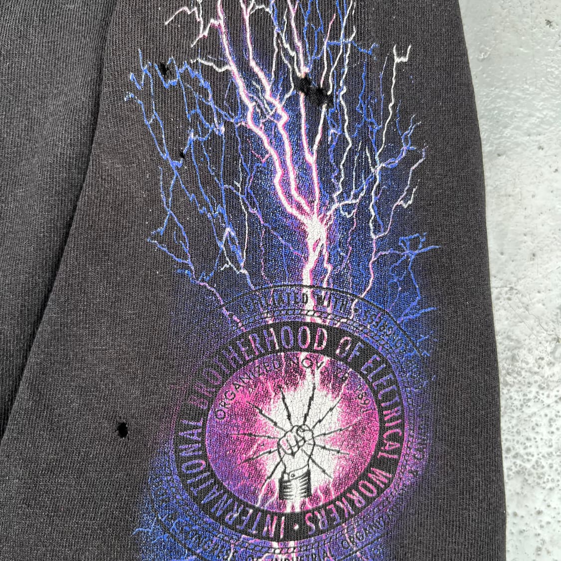 빈티지 IBEW 716 라이트닝 그래픽 롱슬리브 상품이미지6