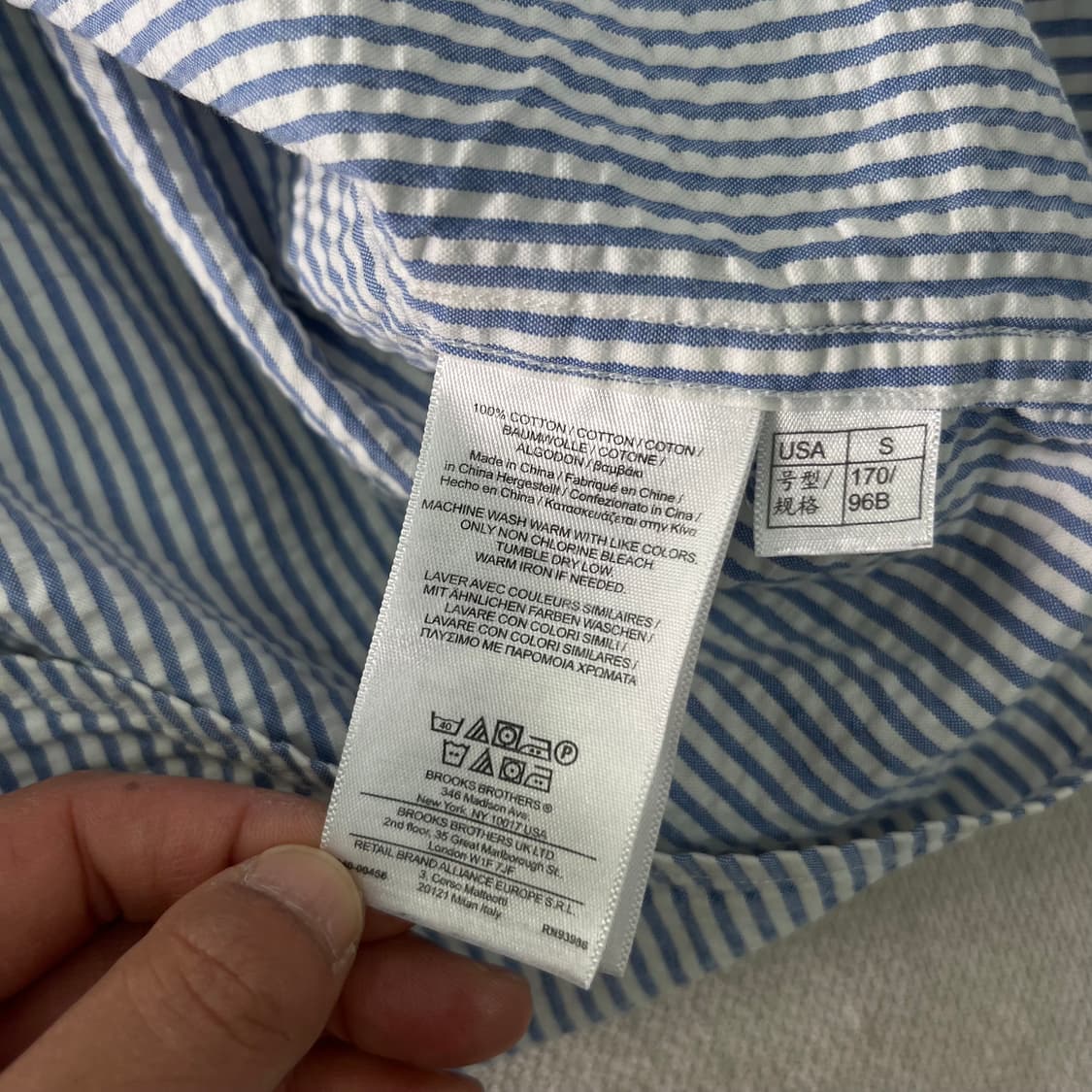 100 브룩스 브라더스 시어서커 스트라이프 셔츠 상품이미지5
