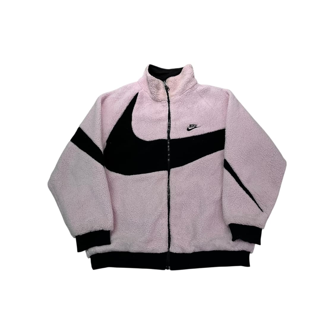 100 나이키 리버시블 양면 양털 핑크 플리스 자켓 상품이미지1