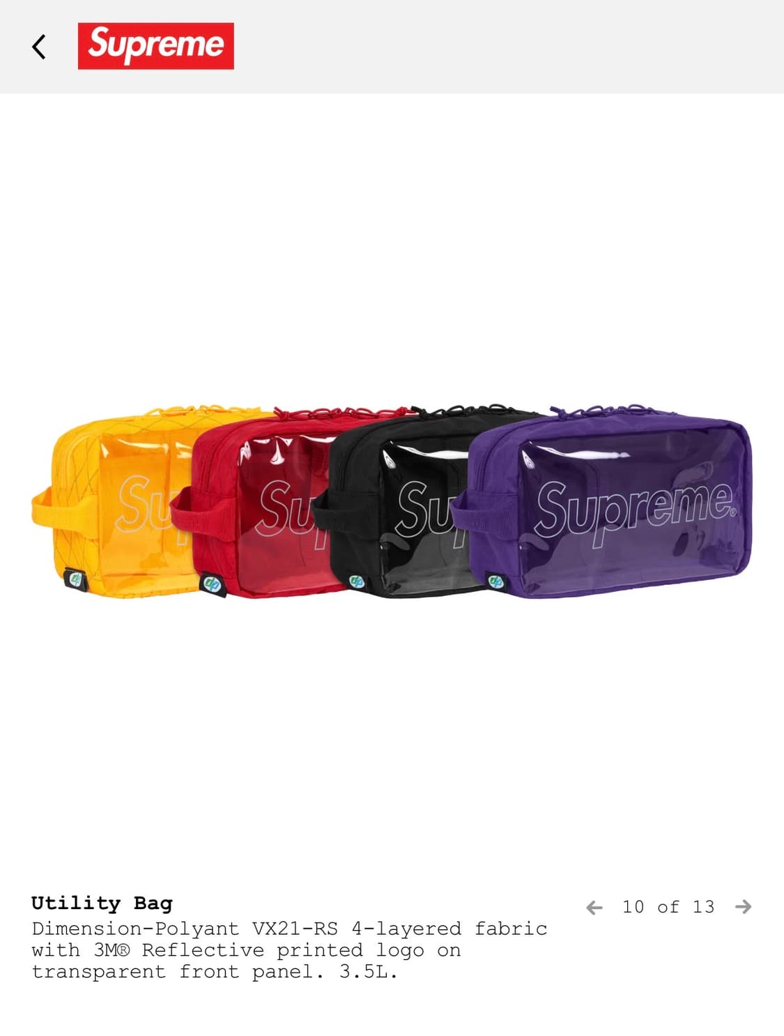 슈프림 유틸리티 백 새상품  상품이미지4