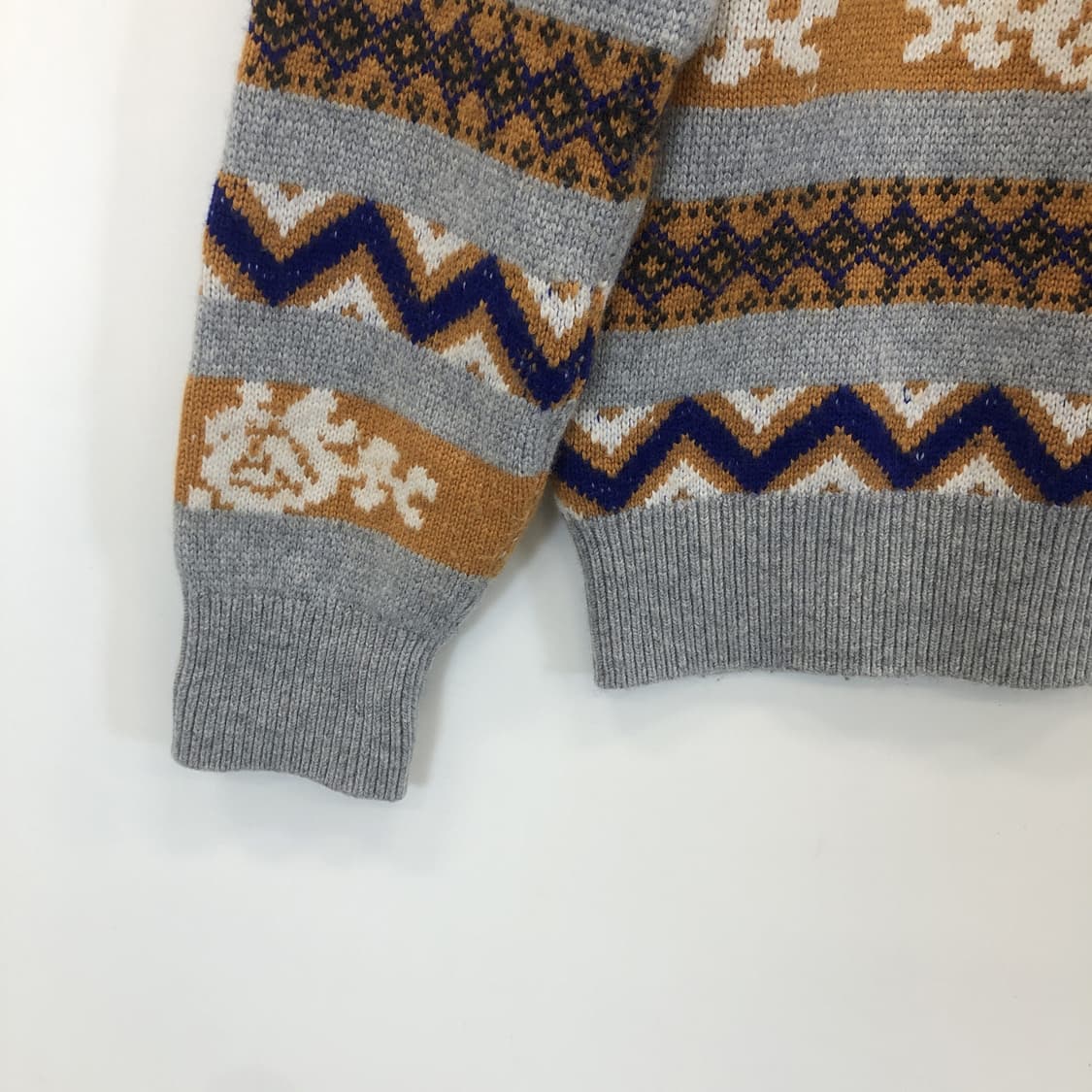 로라로라 울 블렌드 캐시미어 자카드니트 F 상품이미지3