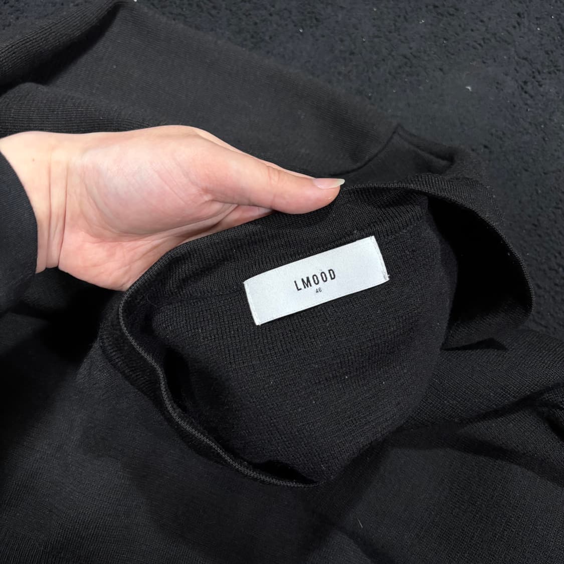 46 엘무드 LMOOD 블랙 가디건 상품이미지4