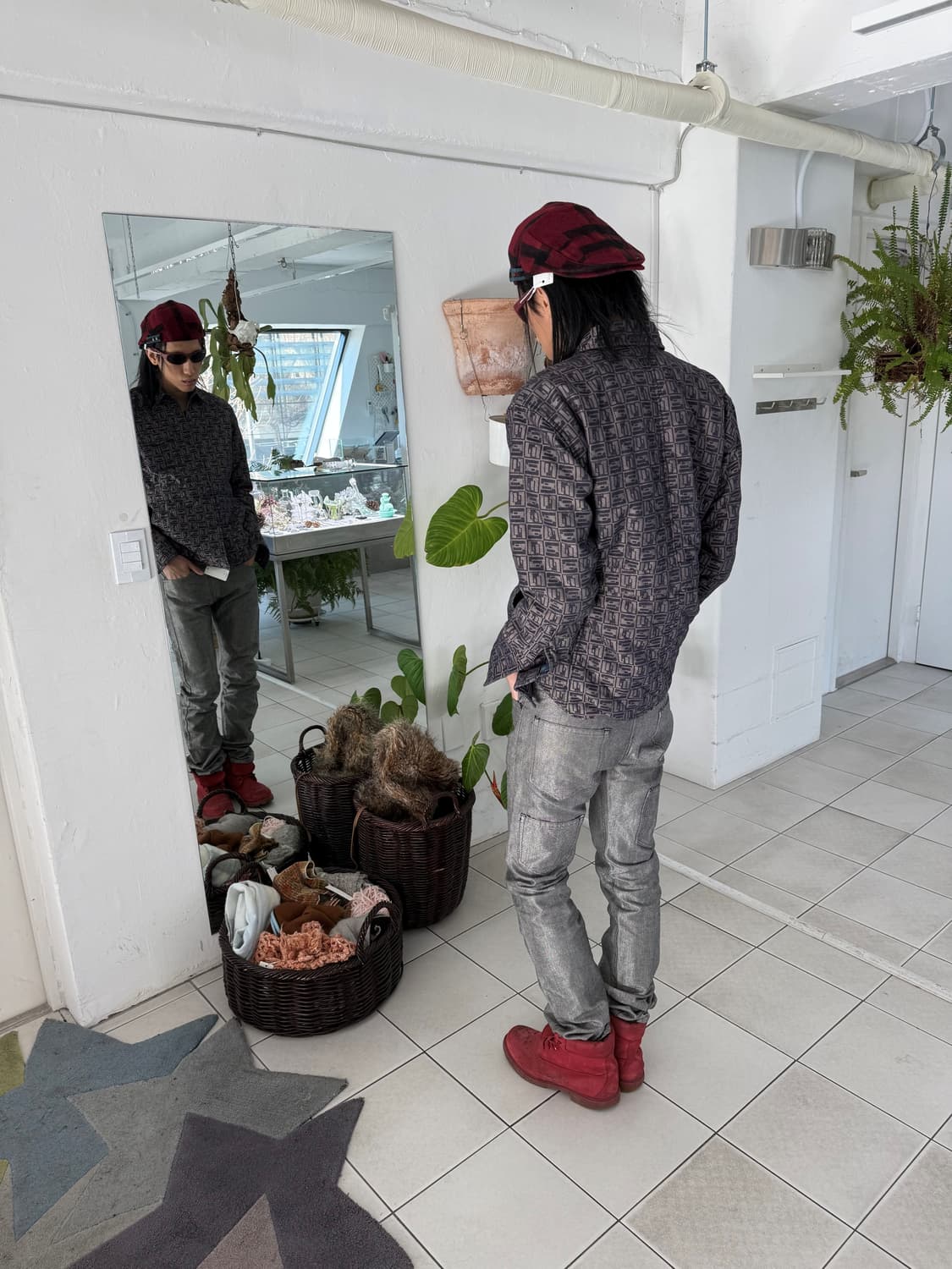 jacquard padded jacket 상품이미지1