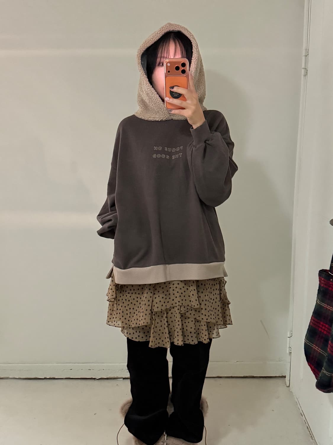 일본빈티지 모리 보아후드 후드스웻 상품이미지1