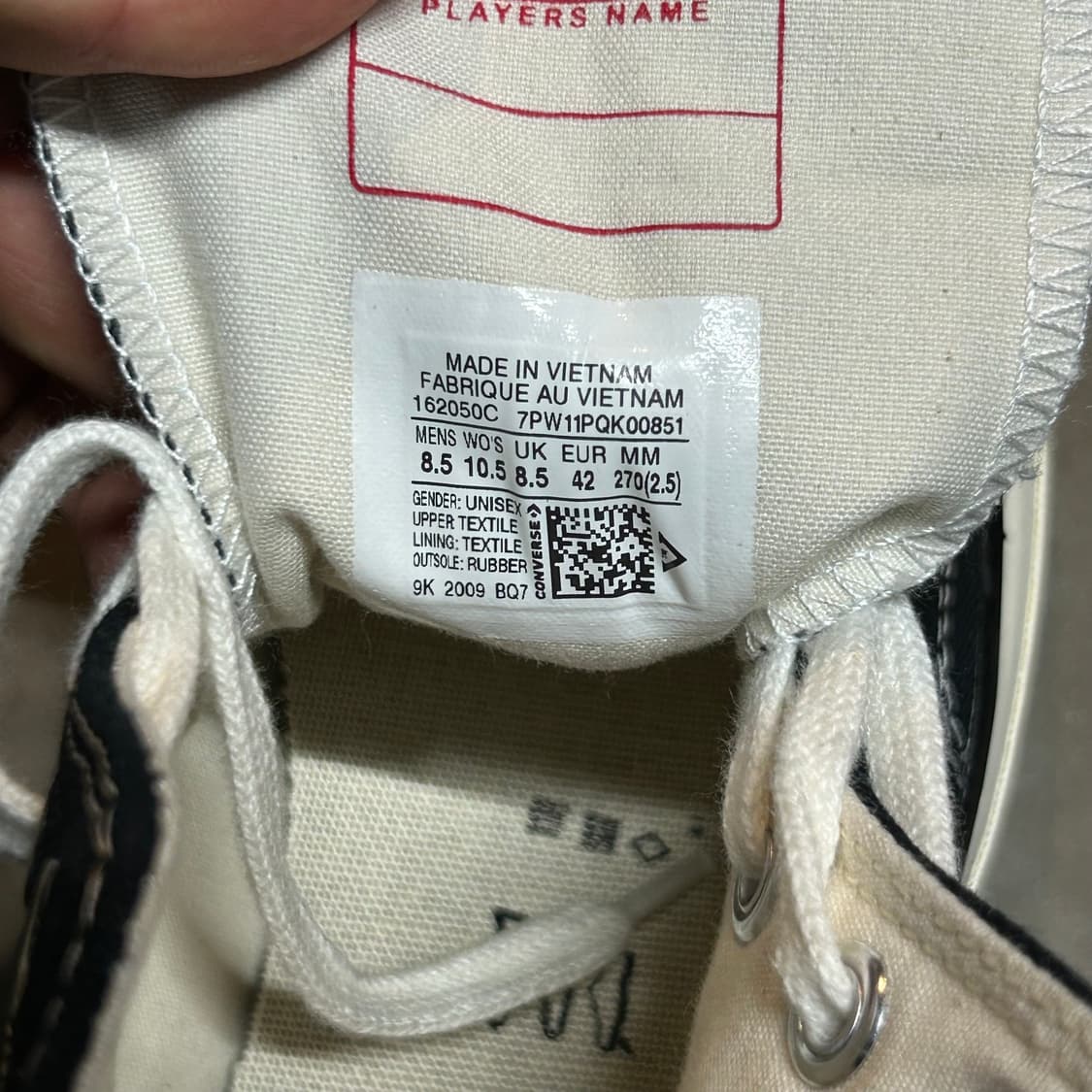 270) 컨버스 척테일러 척 70 블랙 신발 스니커즈 신품급 T1 상품이미지9