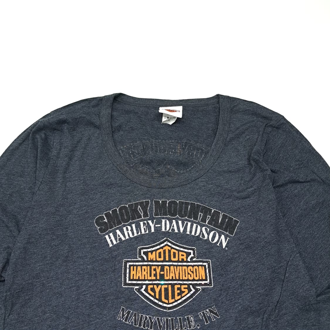 CL565 XL 할리데이비슨 00s 멕시코판 스모키마운틴 차콜 티셔츠 상품이미지2