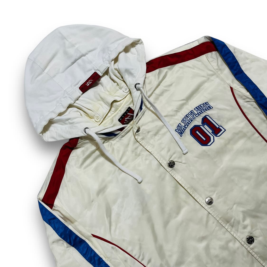 마자플라바 00s 올드스쿨 01 로고 스타디움 후디 자켓 상품이미지2