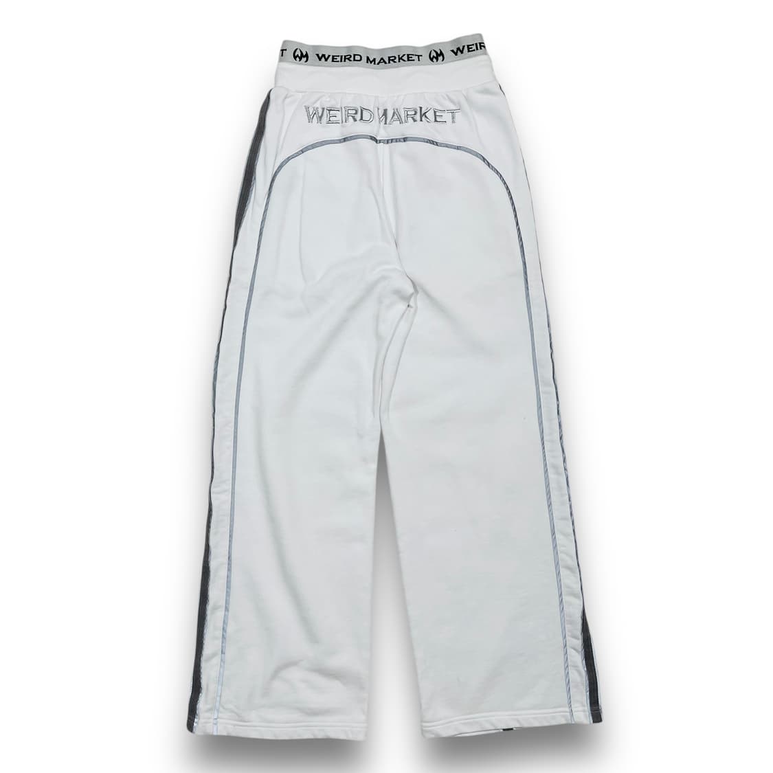 위어드 마켓 복서 로고 프리브 삼선 코튼 화이트 트랙팬츠 상품이미지4