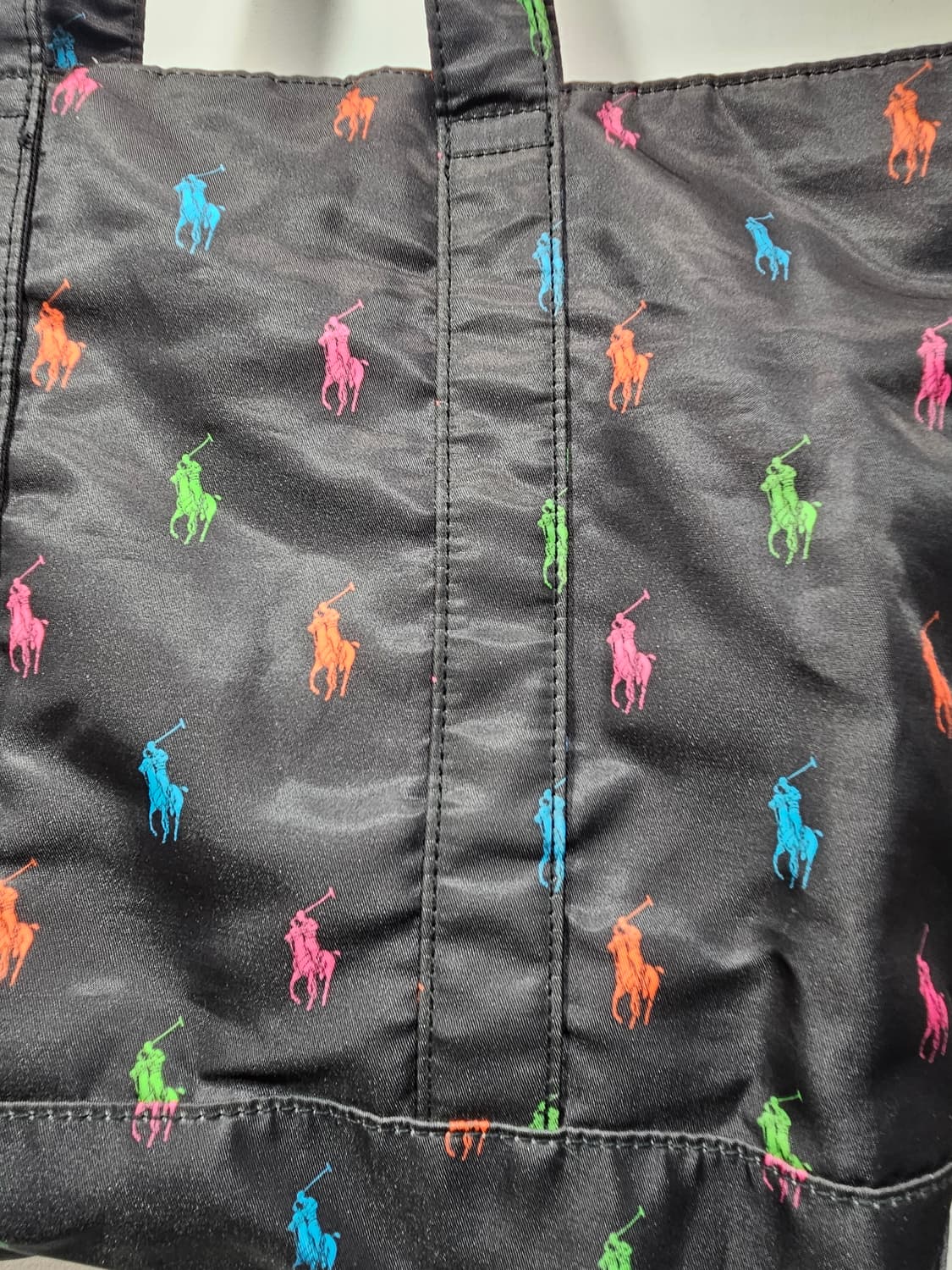 폴로랄프로렌 나일론 멀티컬러 포니 토드백 상품이미지6