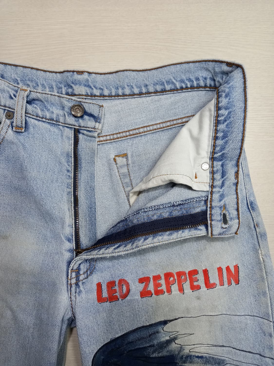 33 93's 리바이스515-0217 일자진 연청 커스텀 33-438 상품이미지7