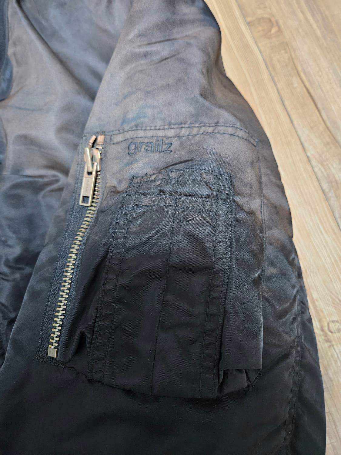 [1size] 그레일즈 DIRTY WASHED BOMBER JACKET 상품이미지3