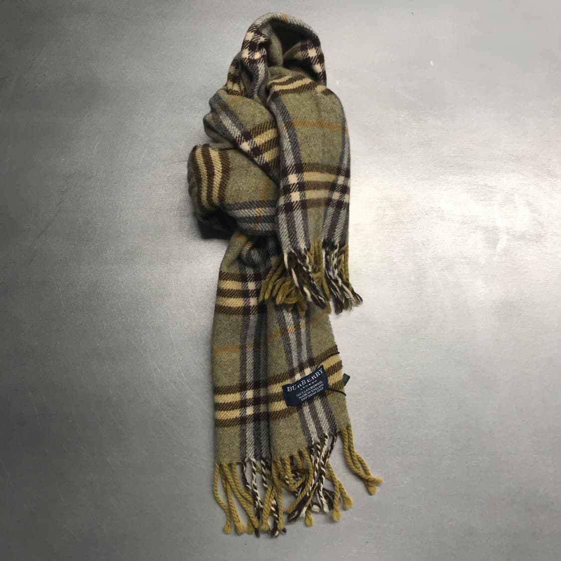 버버리 정품 램스울 머플러 카키 상품이미지1