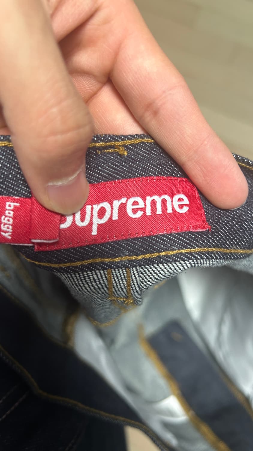 슈프림 리지드 인디고 생지 데님 청바지 - 24SS 32 상품이미지7