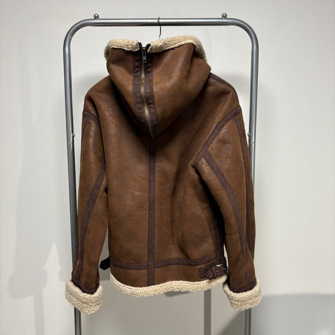 F) perverze 퍼버즈 후드 무스탕 상품이미지3