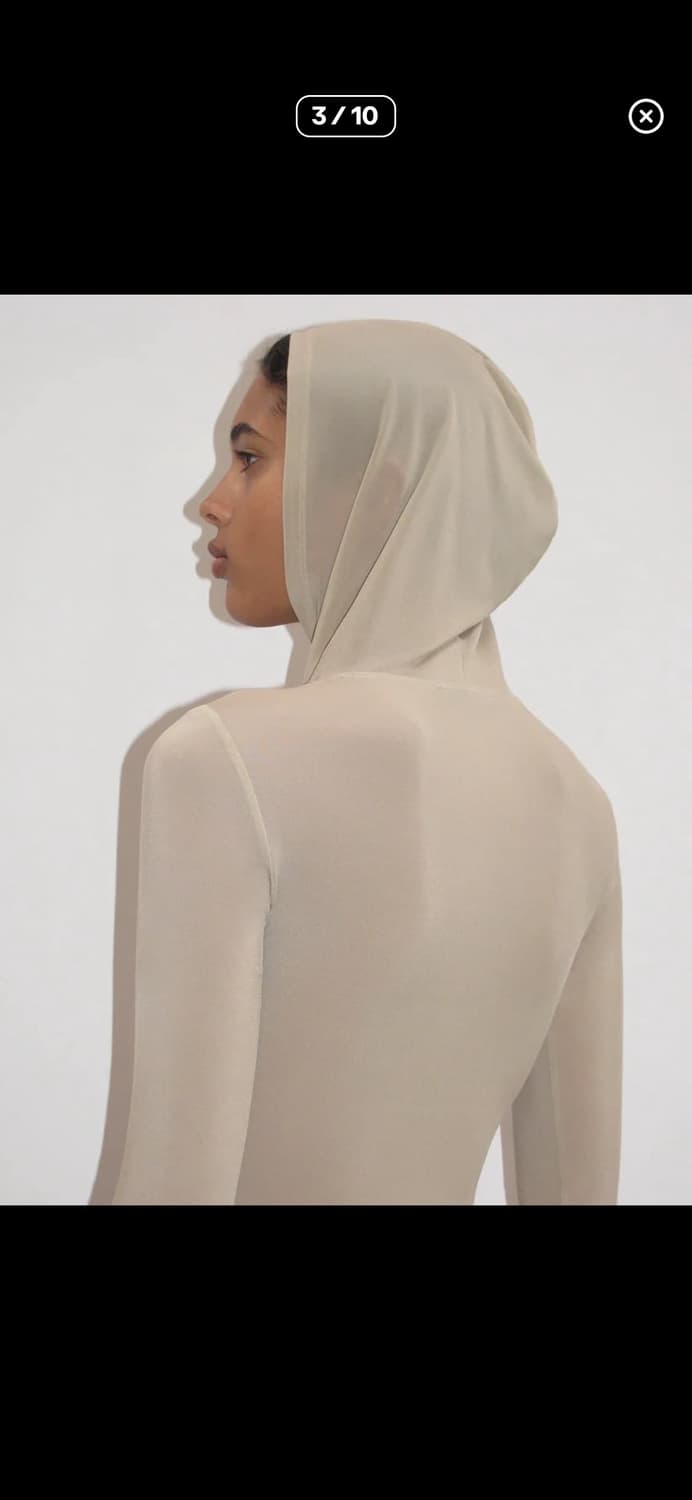 paloma wool 팔로마울 Mob 후드 시어 드레스 에크루 상품이미지4