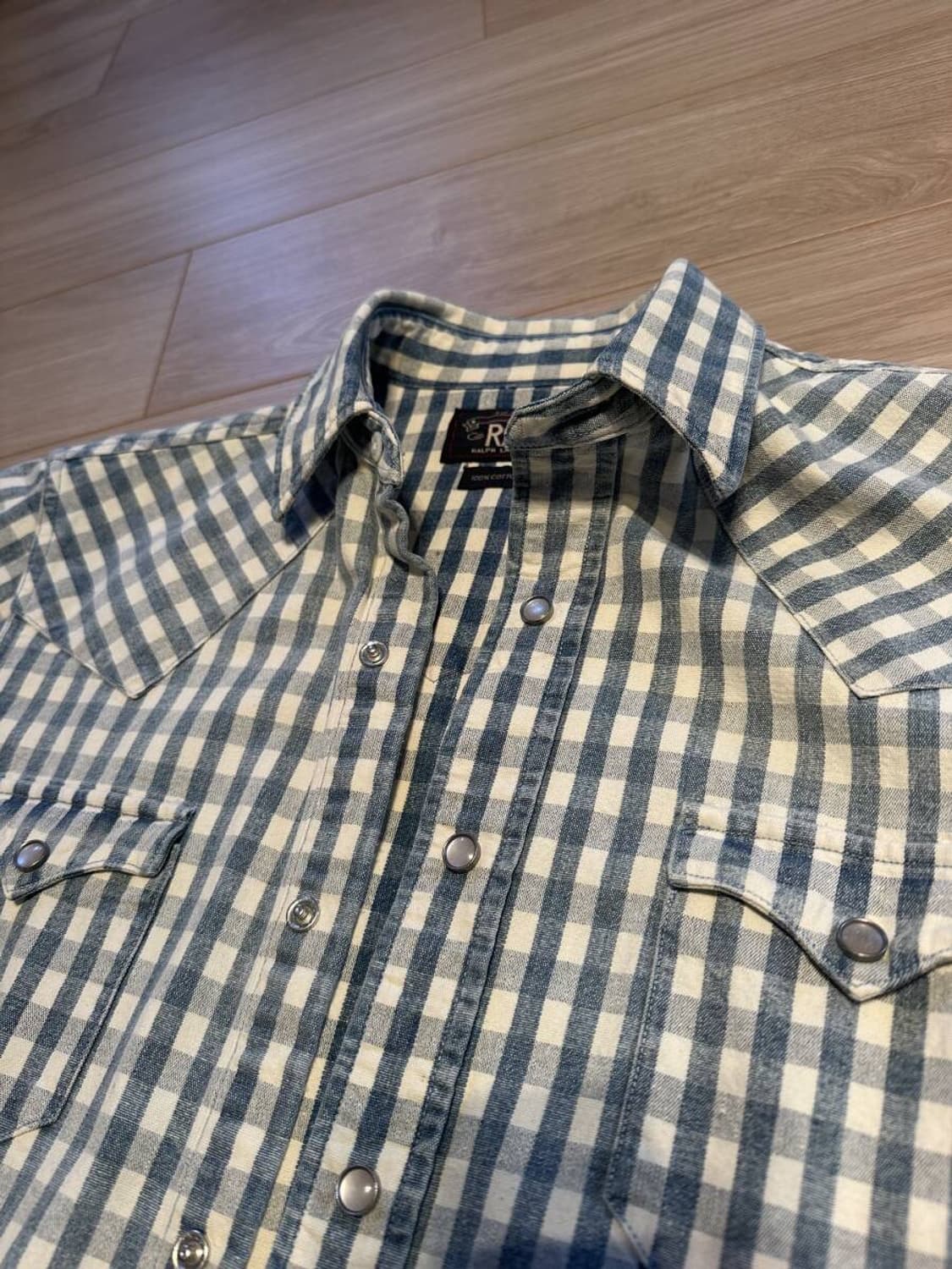 RRL(더블알엘) "Indigo Check Western Shirt" 상품이미지1