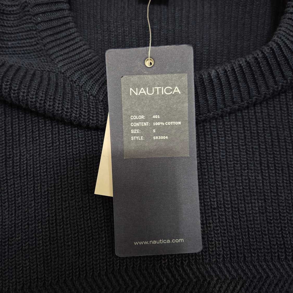 노티카 로고 라인 라운드 니트 S(90) 상품이미지7