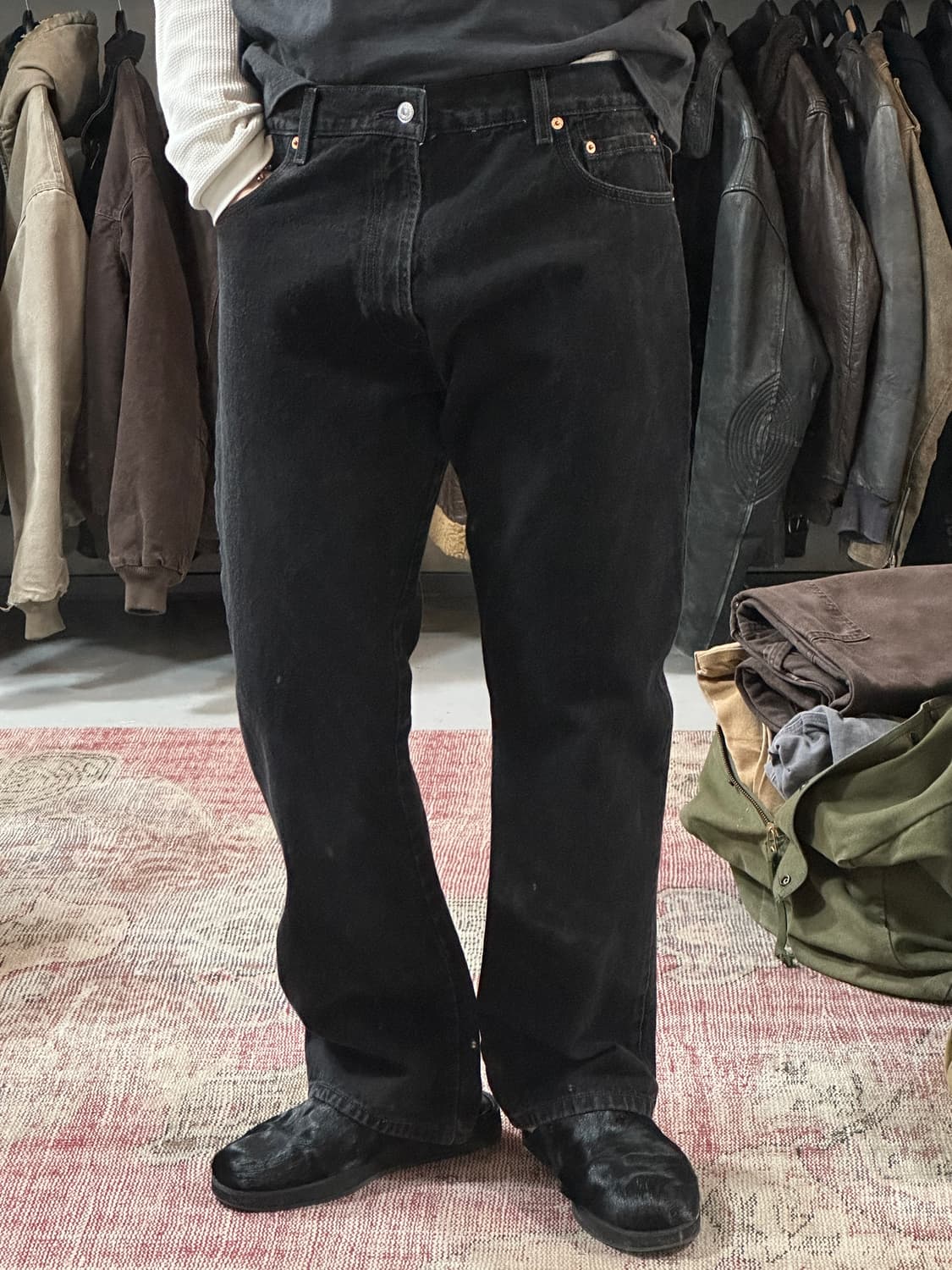 00's 리바이스 517 블랙 부츠컷 플레어진 상품이미지10