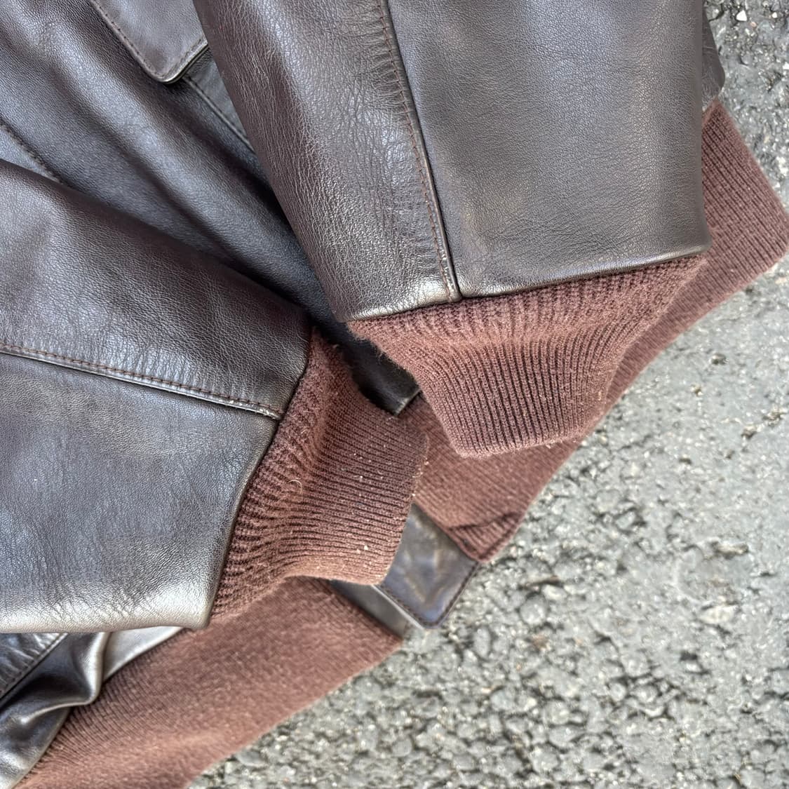 알파 인더스트리 a-2 레더 플라이트 자켓 상품이미지6