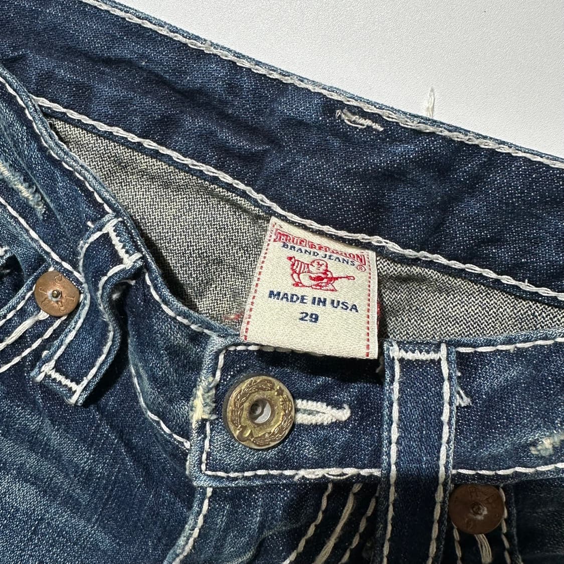 트루릴리전 JOEY 조이 빅 T 부츠컷 데님 팬츠 상품이미지5