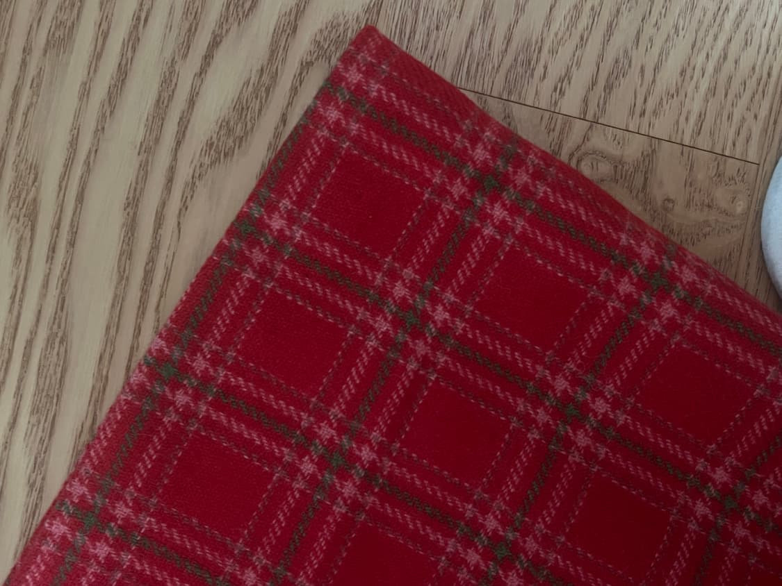 베네통 체크스커트 (26사이즈,허리단면35)  상품이미지2