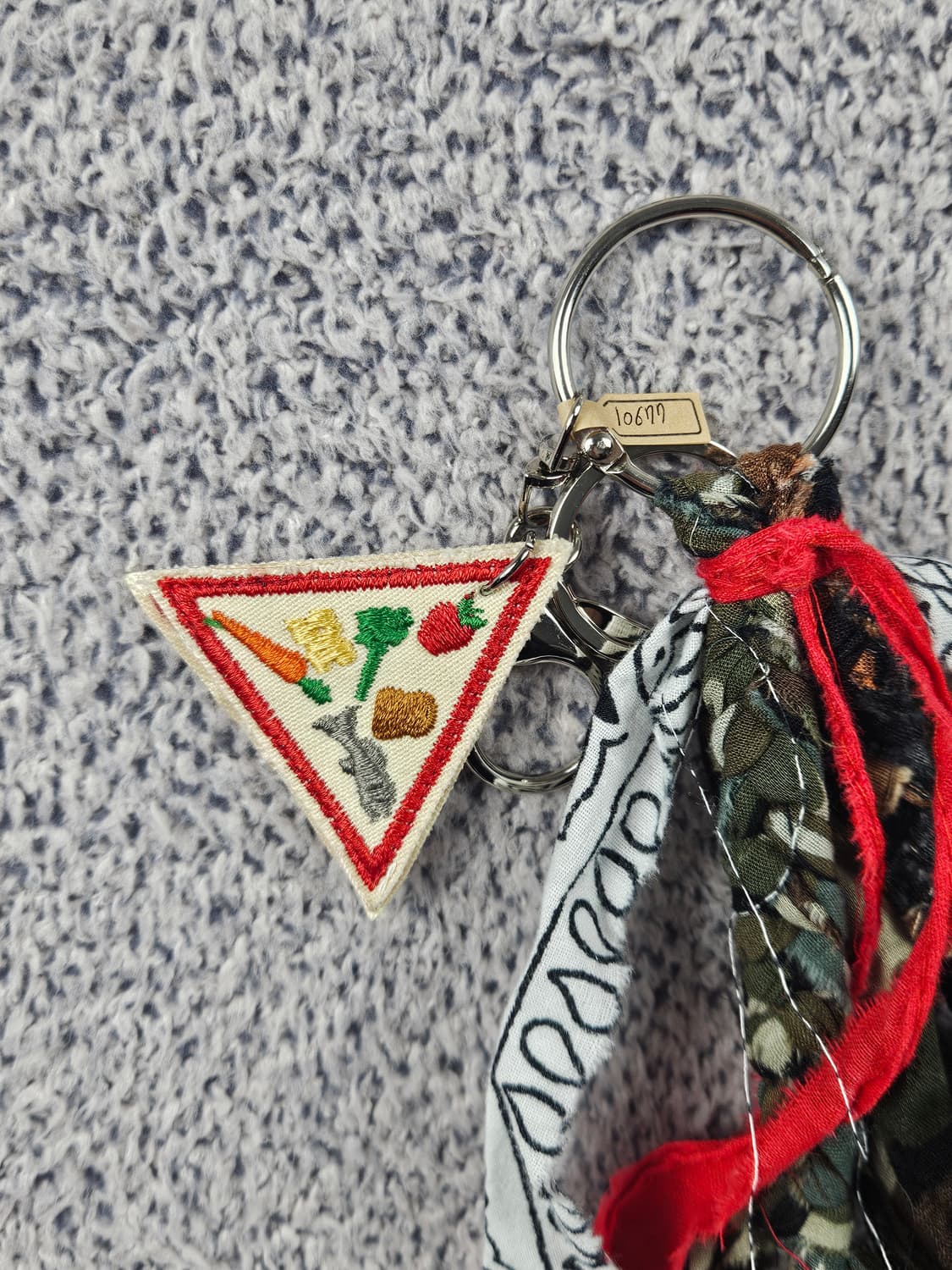 핸드메이드 커스텀 패치 반다나 카라비너 키링 / 10677 상품이미지3