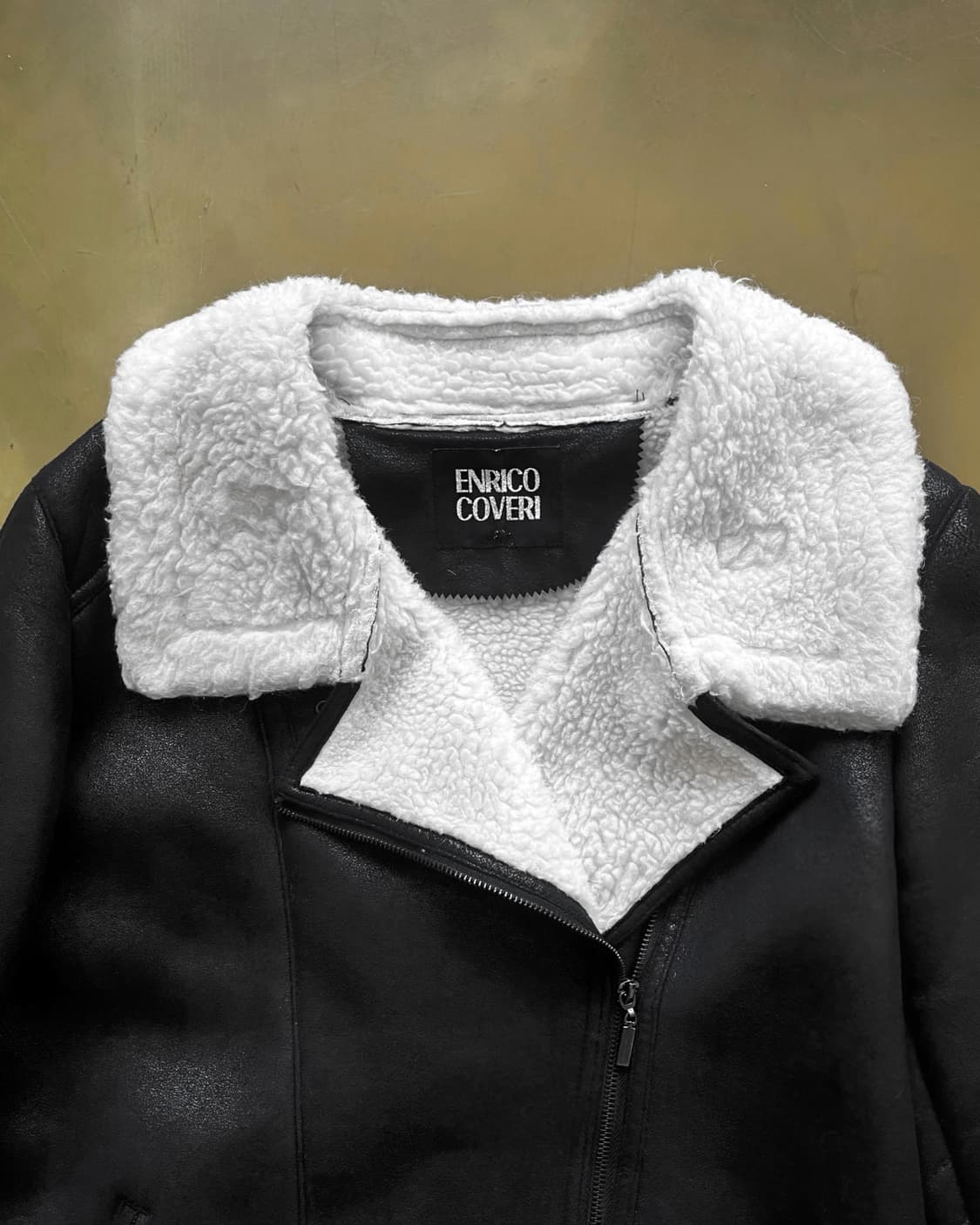 ENRICO COVERI Leather Fur Mustang Jacket 상품이미지4