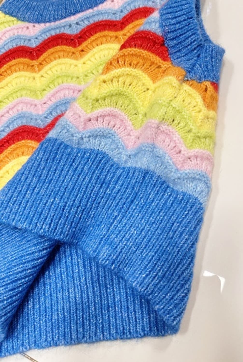 새) 자라 레인보우 니트 베스트  상품이미지4