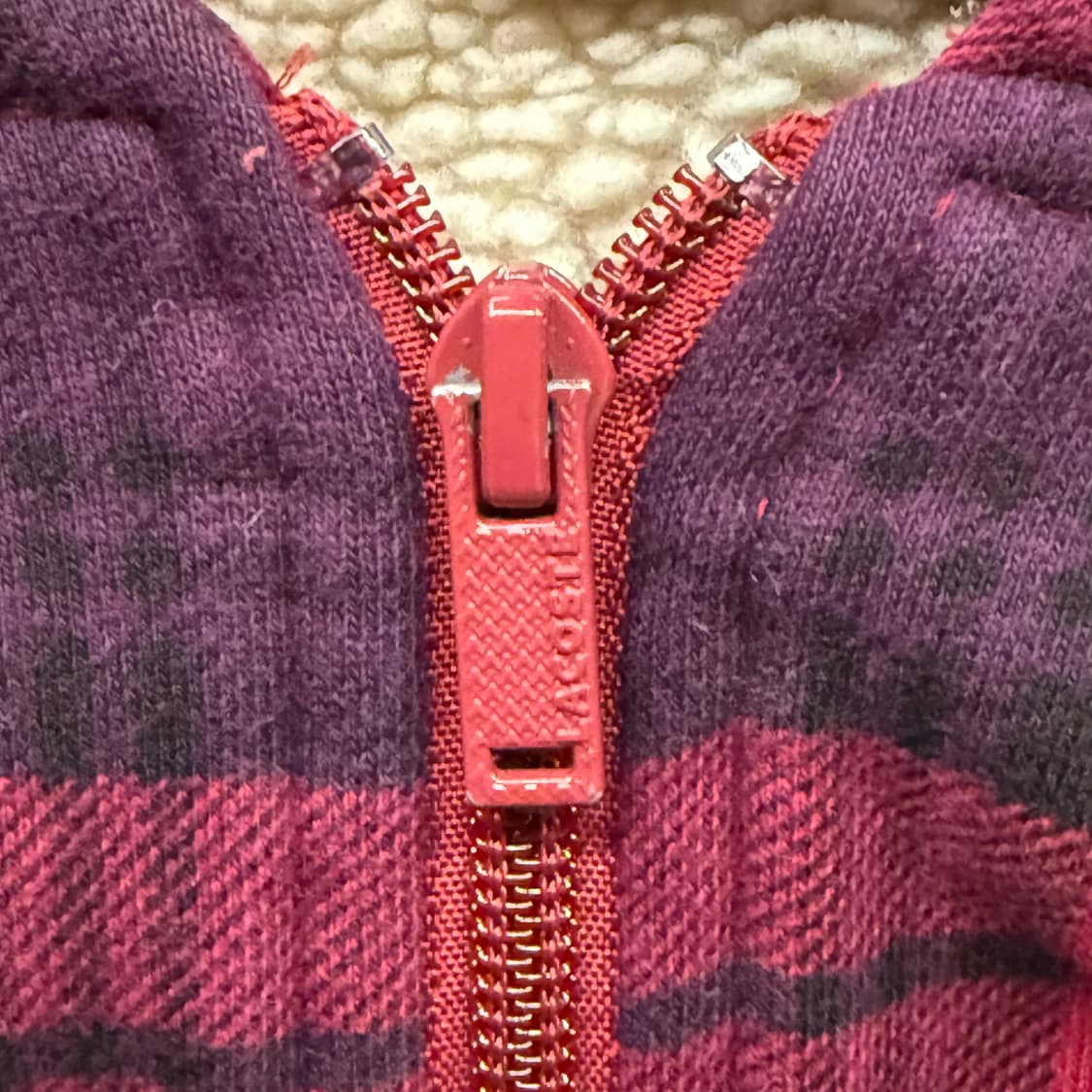 라코스테 체크패턴 레드 후드집업 상품이미지7