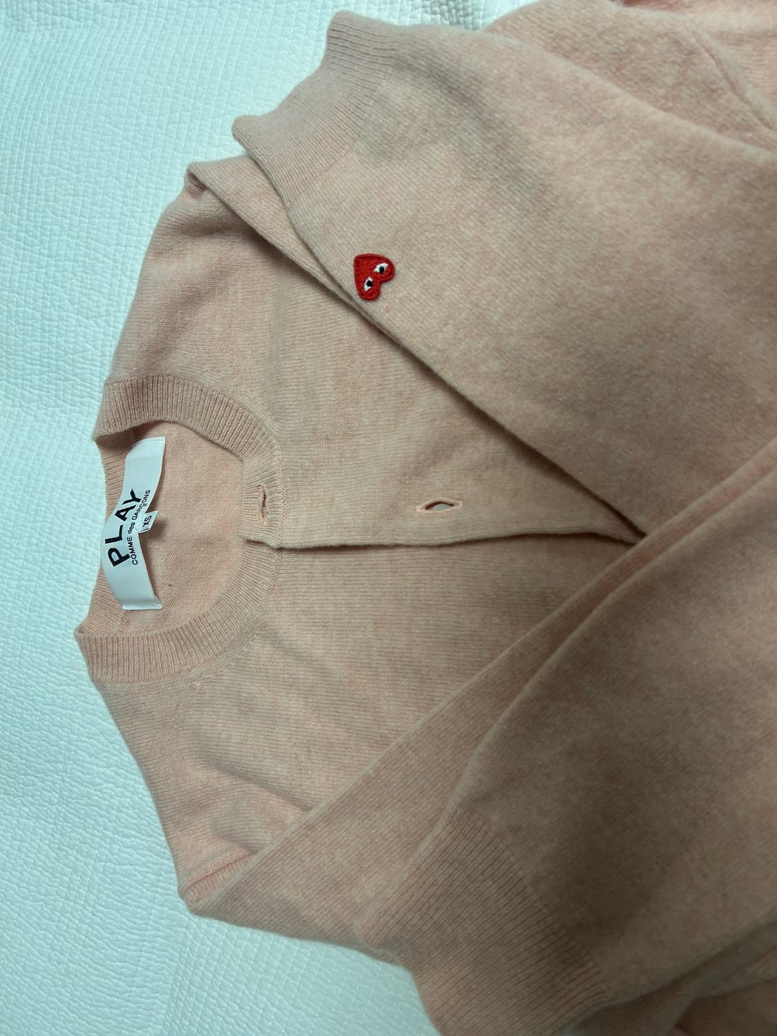 꼼데가디건 살몬핑크 s 상품이미지1