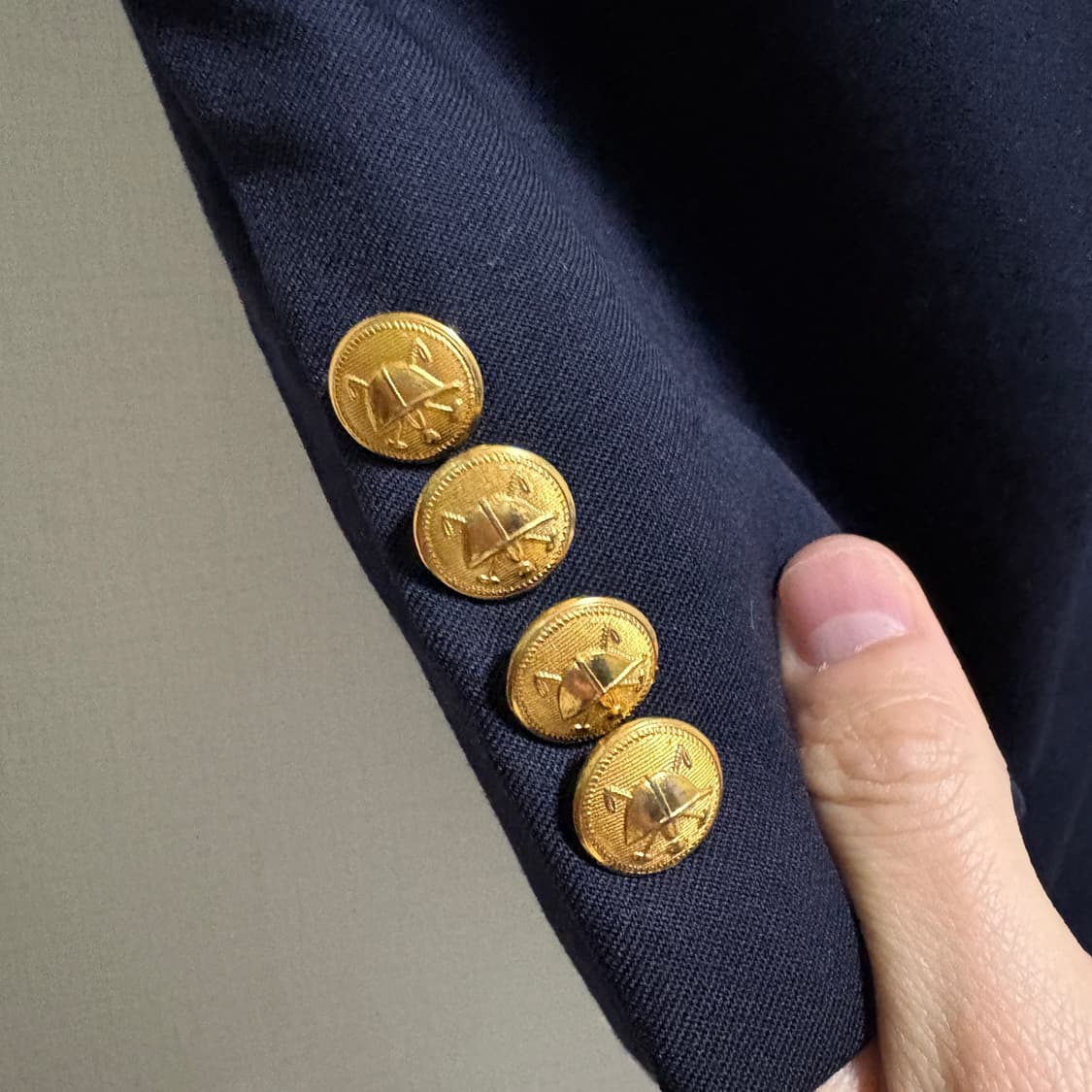 폴로 랄프로렌 투버튼 금장 블레이저 / 네이비, XL 상품이미지6