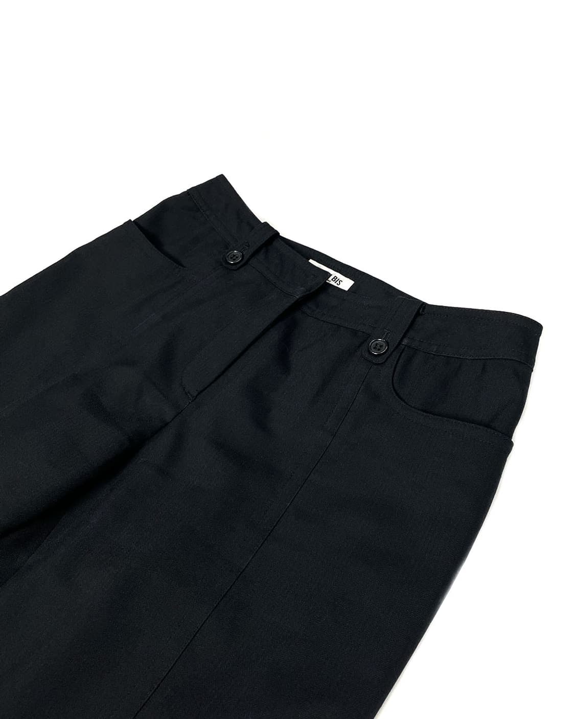 Hiroko Bis 스트레이트 블랙 팬츠 상품이미지3