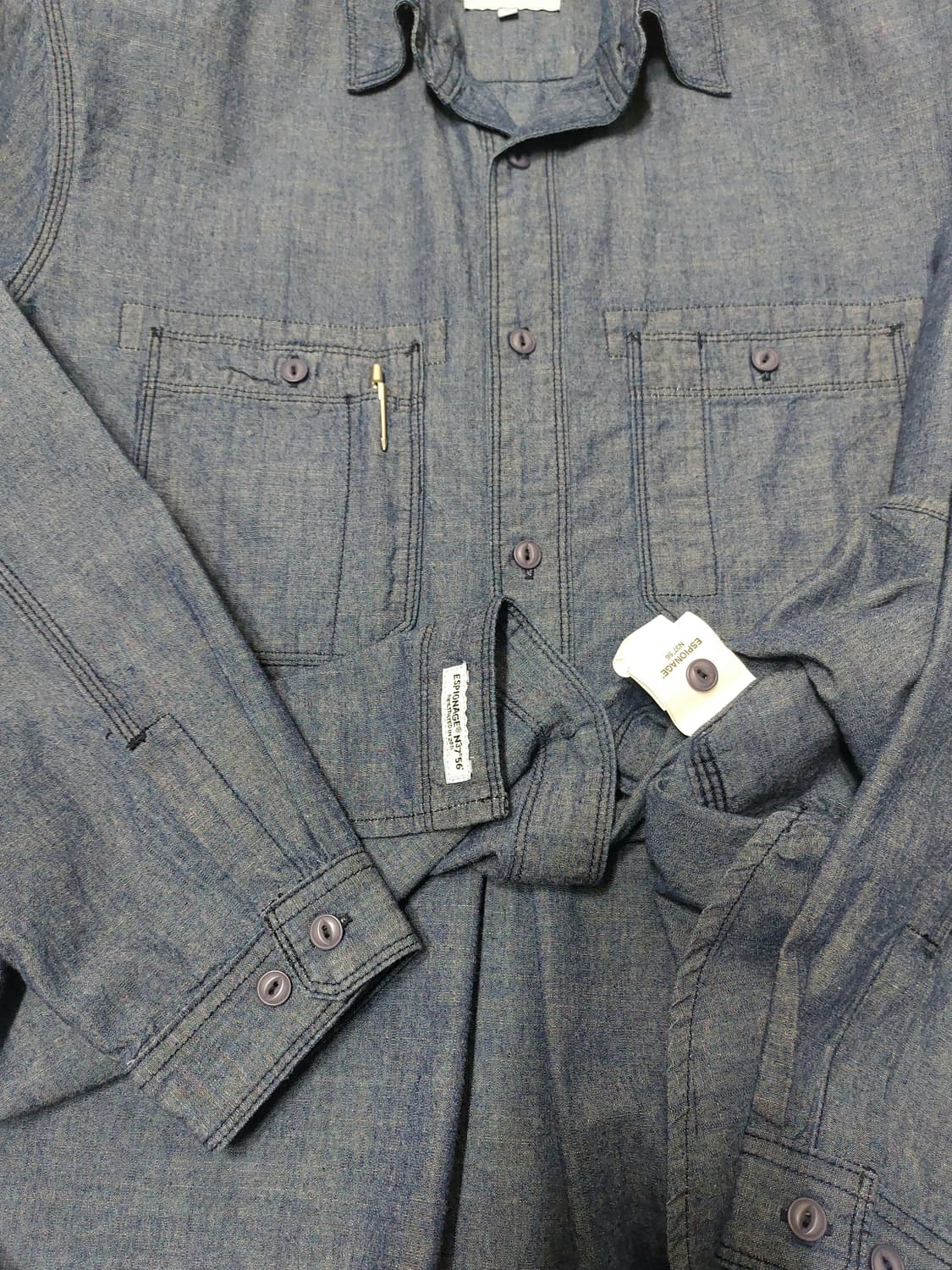 에스피오나지 샴브레이 셔츠 105 상품이미지5