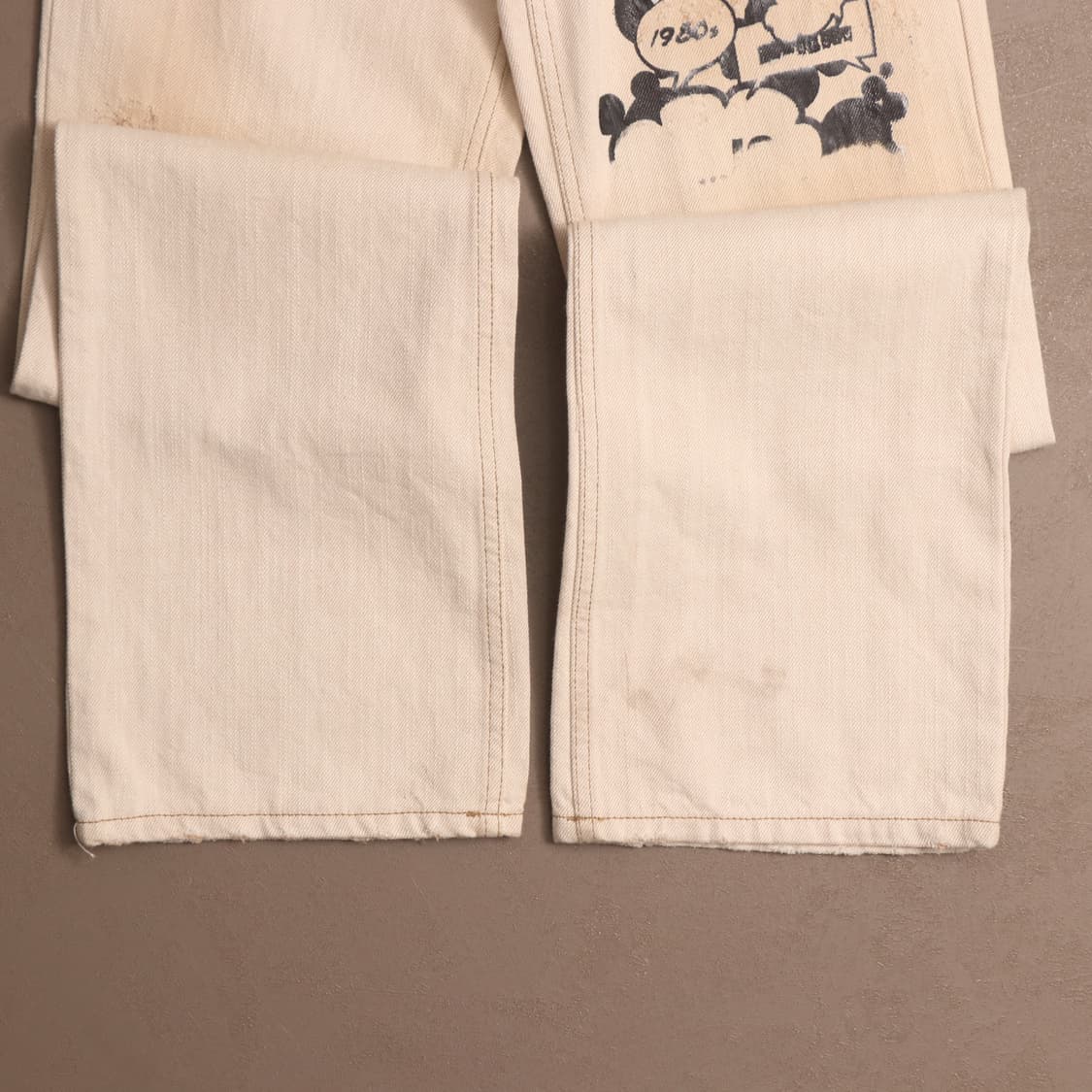 일본빈티지 프린팅 플레어 데님팬츠A1633 상품이미지6