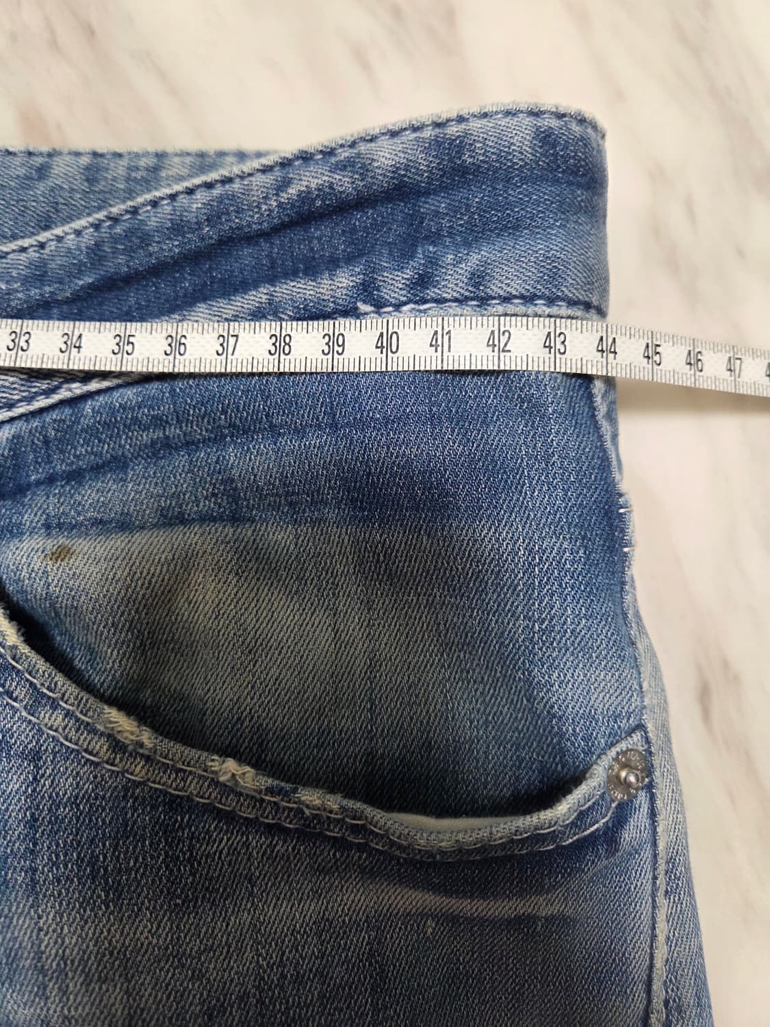 디스퀘어드 핑크페인트 메탈 패치 데님팬츠 상품이미지8