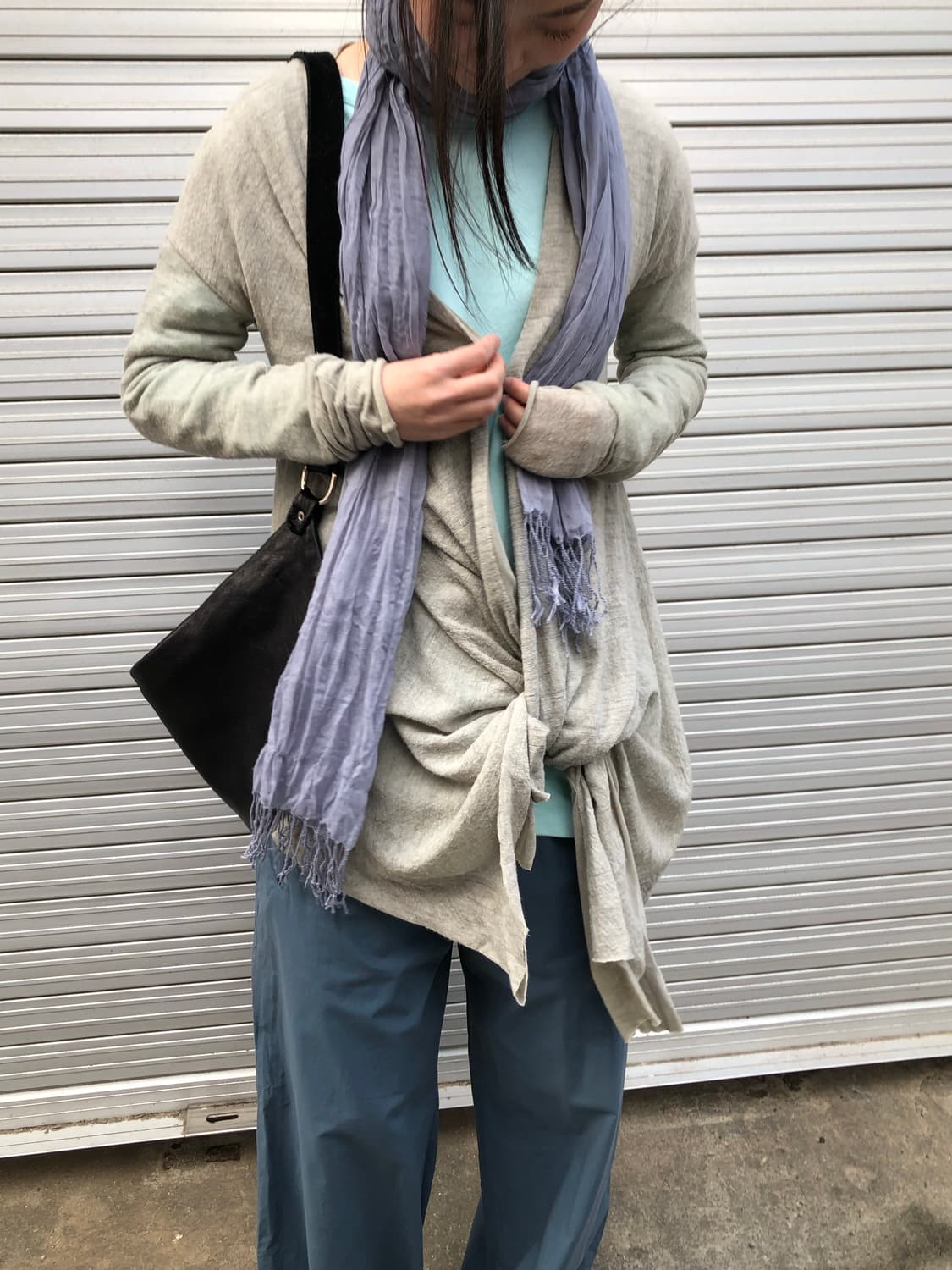 일라리아 니스트리 아티잔 비대칭 가디건 상품이미지1