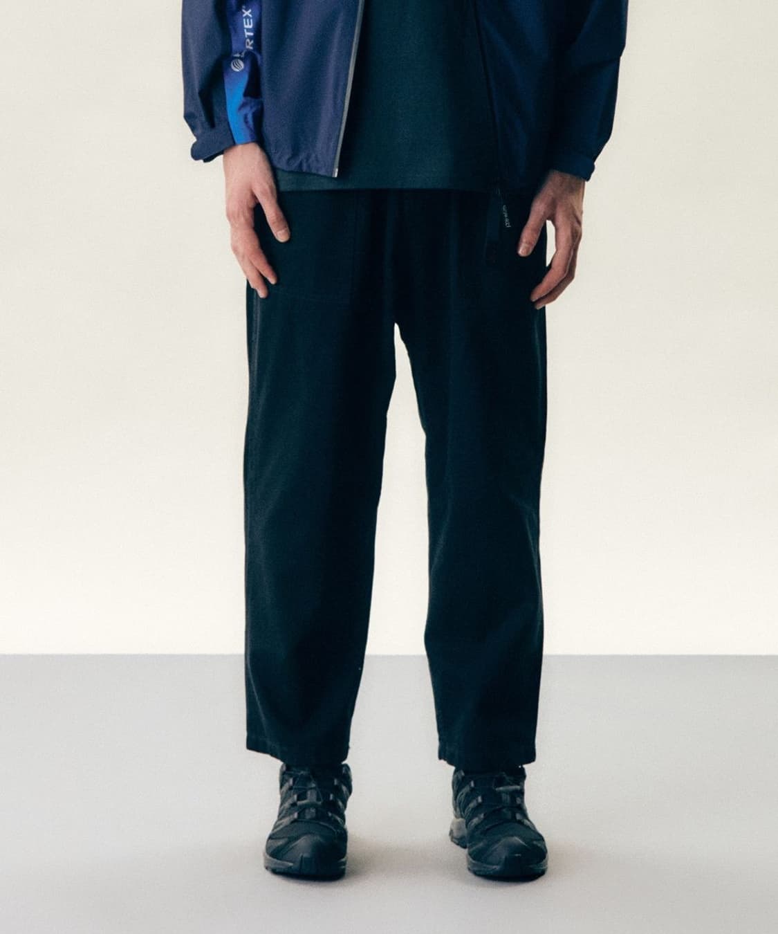 그라미치 루즈 테이퍼드 팬츠 바지 블랙 L 상품이미지4