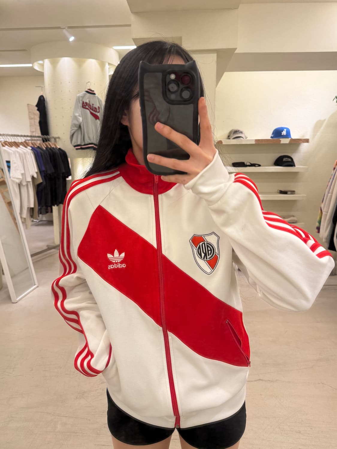 00s 아디다스 올드스쿨 흰빨 트랙탑 져지  U10 상품이미지1