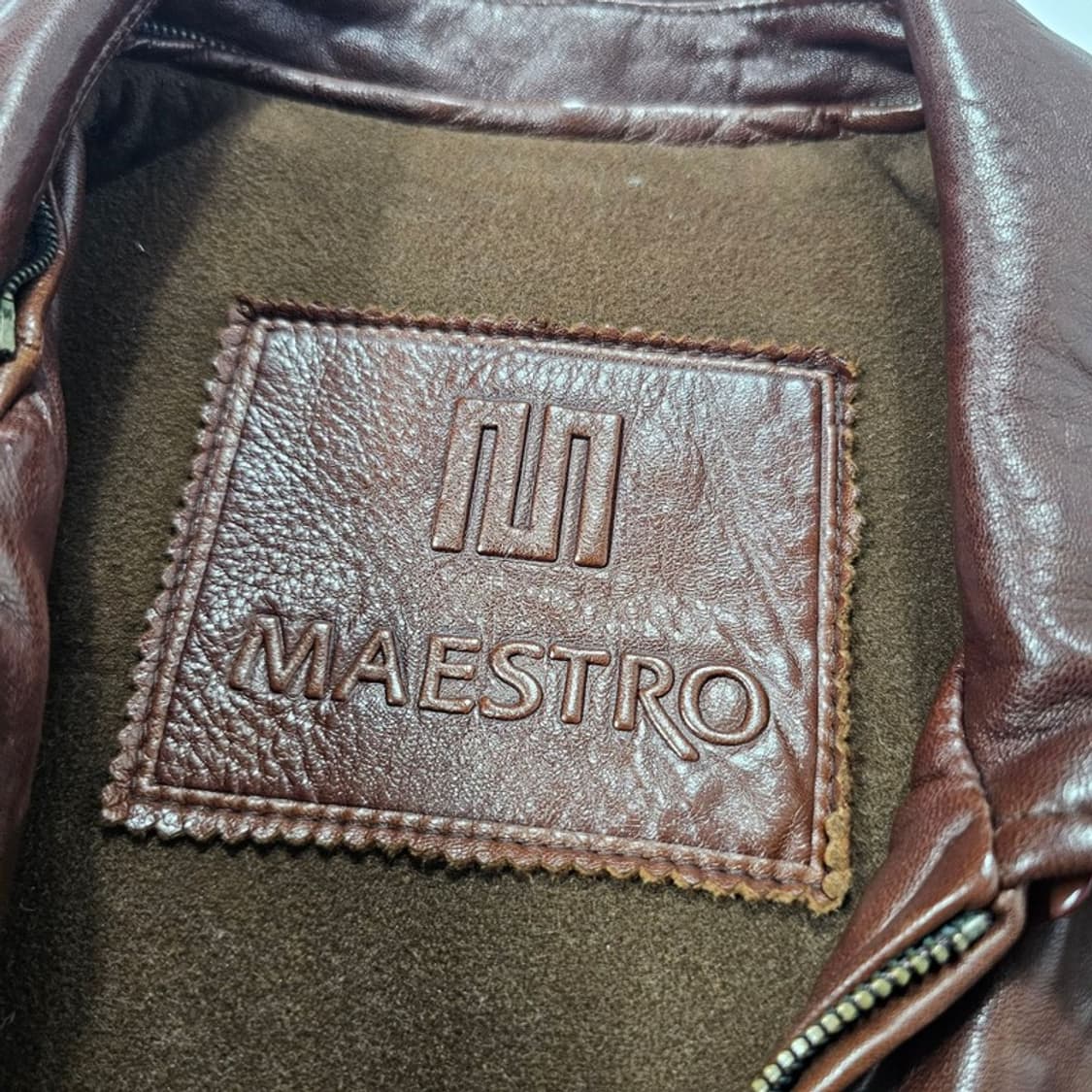 MAESTRO 빈티지 양가죽 자켓 L 상품이미지5