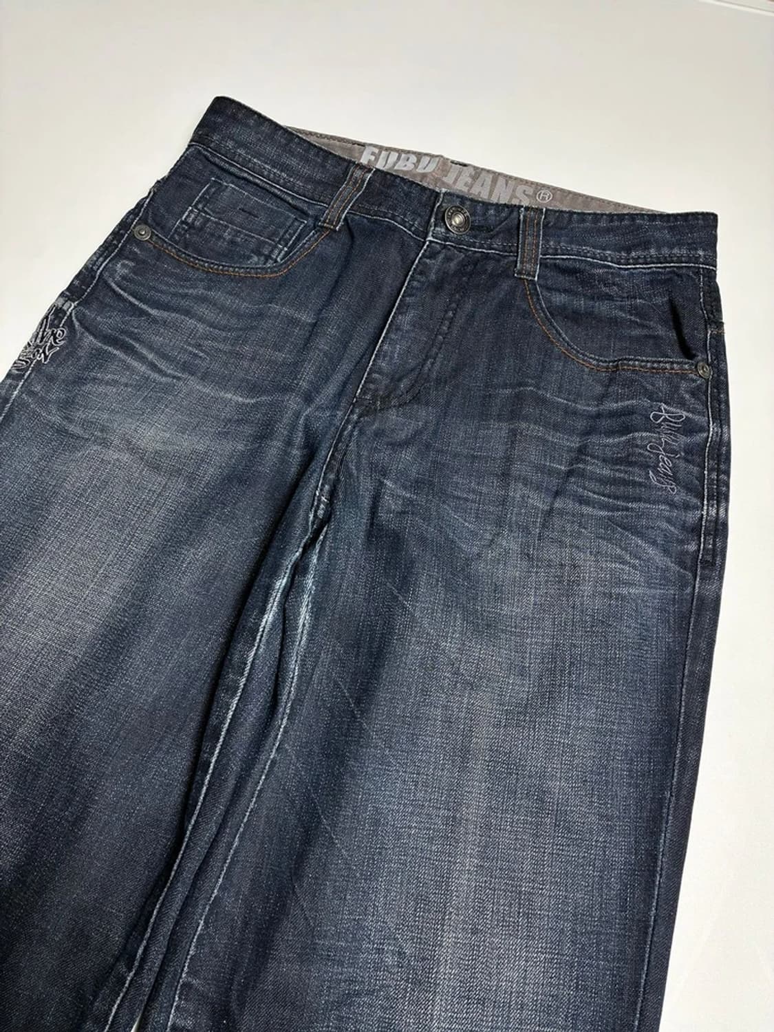 푸부 FUBU Y2K 올드스쿨 빈티지 데님 팬츠 R1226 상품이미지2