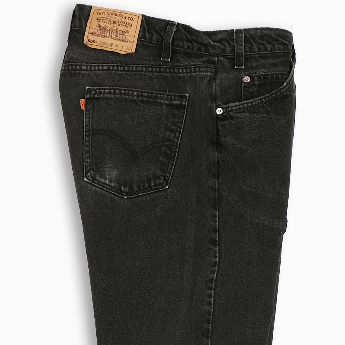 리바이스 505 오렌지탭 흑청 90s USA 34인치 OR50536174 상품이미지5