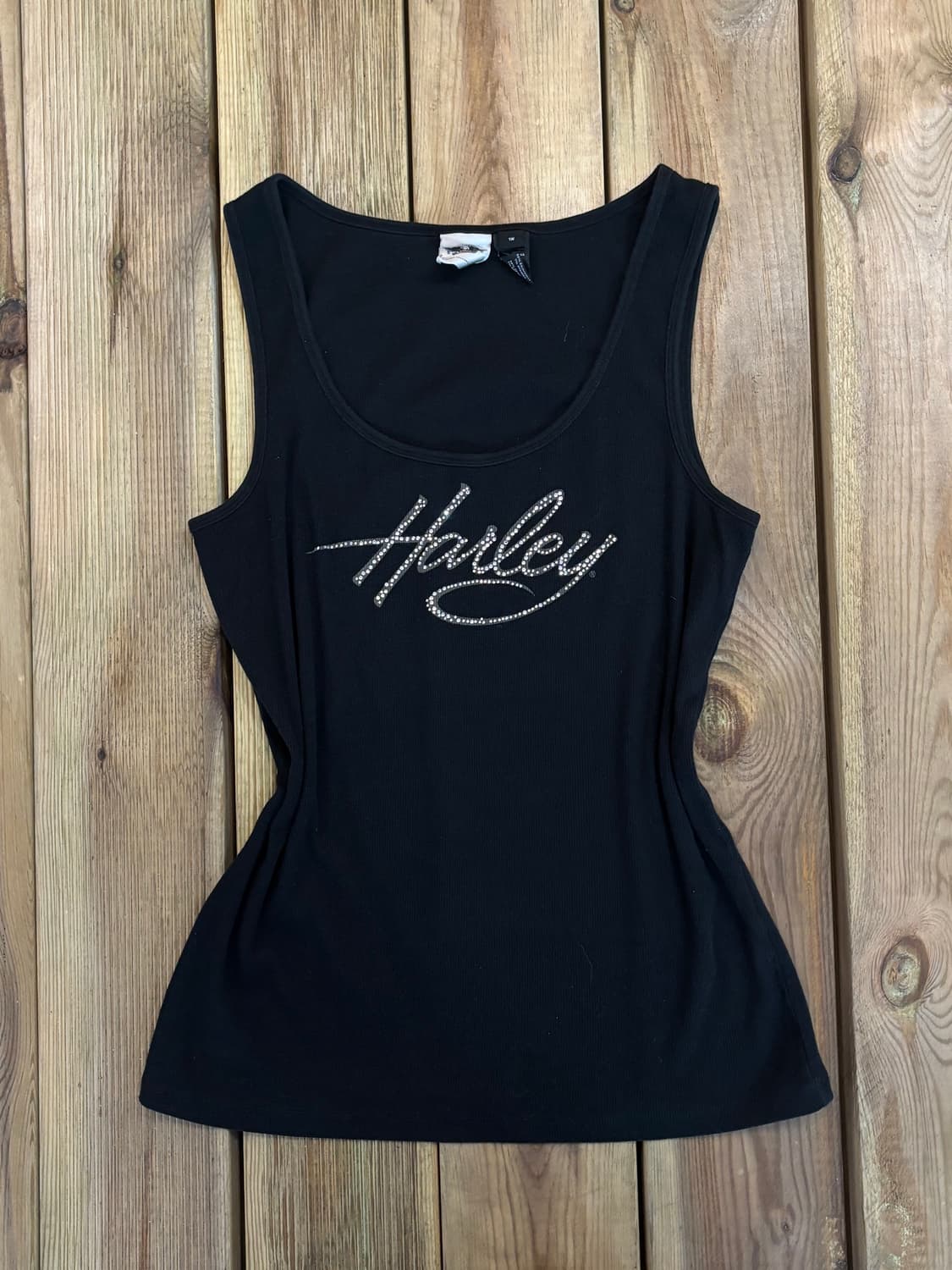 Harley-Davidson 라인스톤 로고 탑 나시  상품이미지4