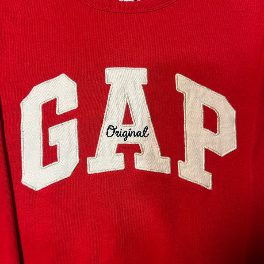 [XL] GAP 로고 맨투맨 레드 상품이미지2